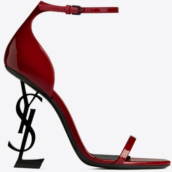Saint Laurent Shoes - Saint Laurent Opyum YSL High Heel Sandals Red-8.5